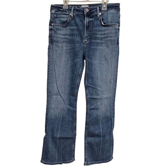 Womens 28 Wide Leg Hippie Boho Cottagecore Whimsigoth Flared Light Wash Jeans - Picture 1 of 14